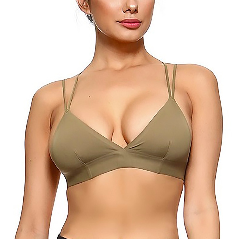 Beautiful Army Green Bralette Silky Bra